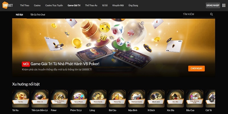 Top sản phẩm 3D game 188bet đang hot hiện nay